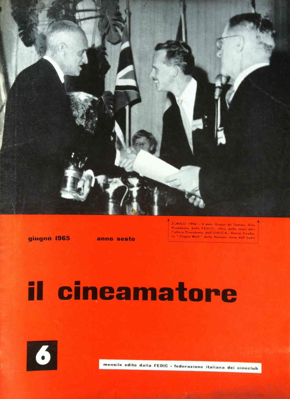 CINEAMATORE magazine side cover June 1965