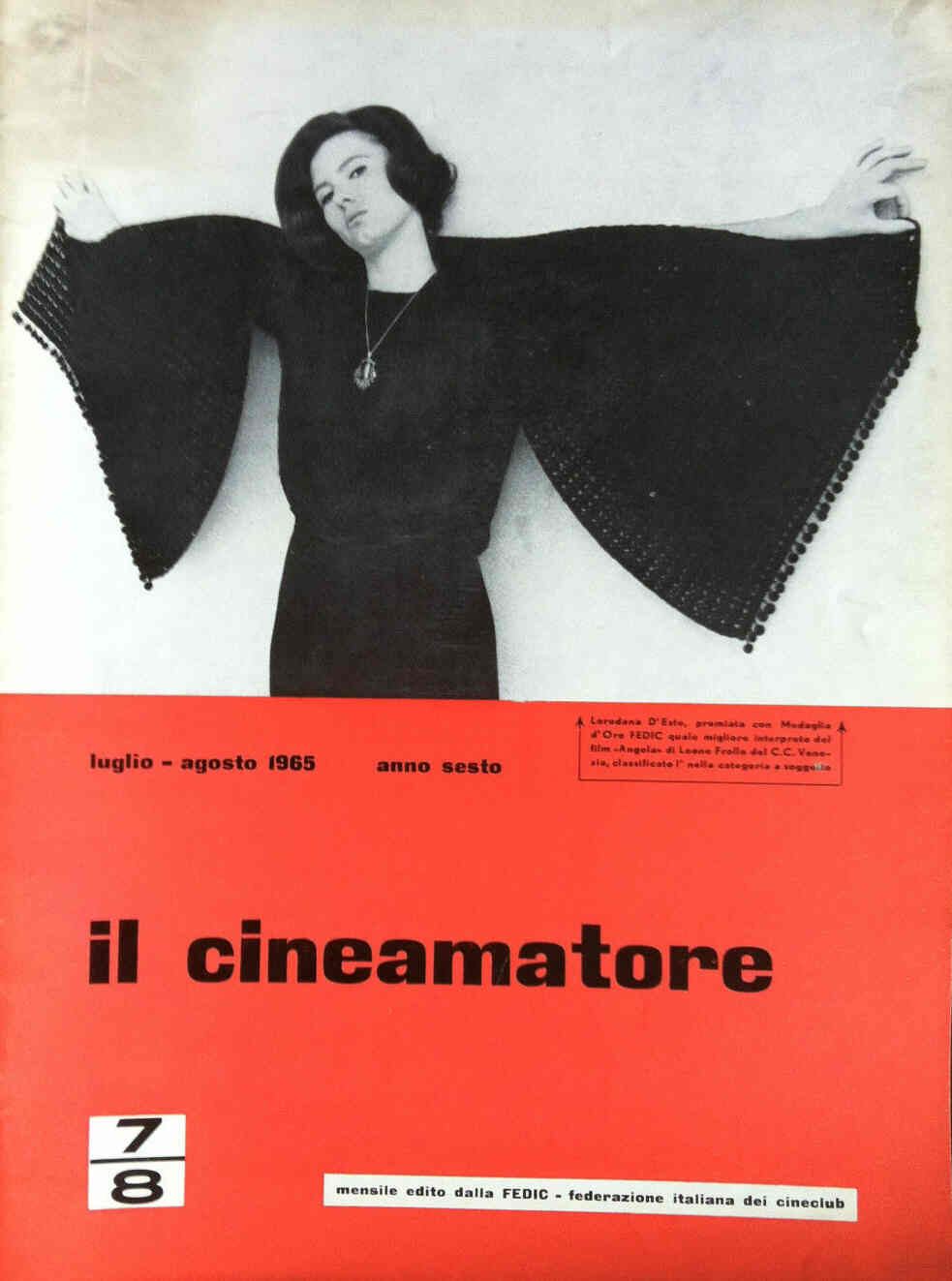 CINEAMATORE magazine side cover July/August 1965