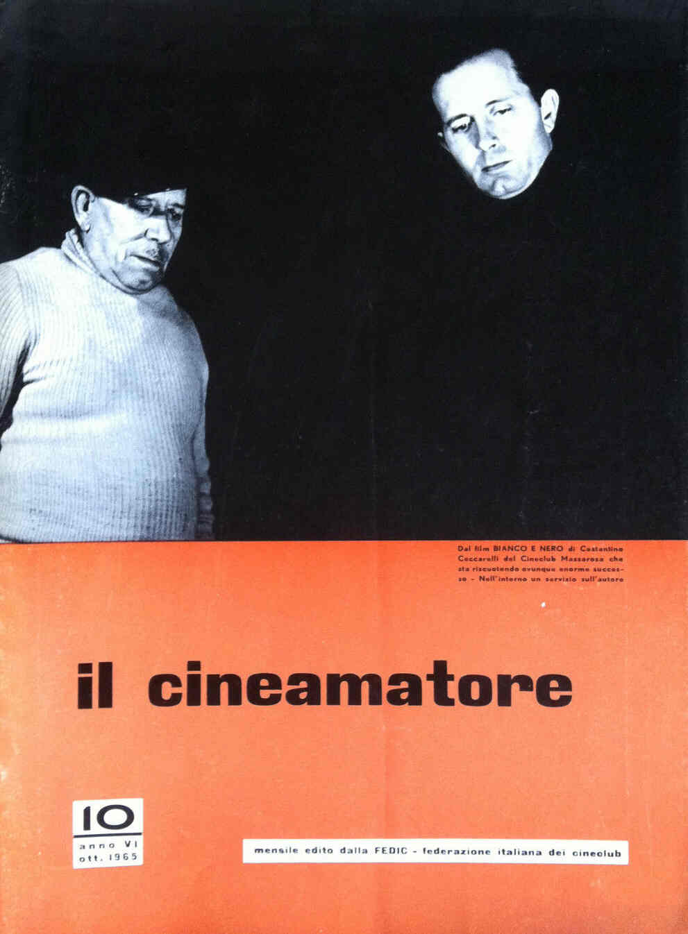 CINEAMATORE magazine side cover October 1965