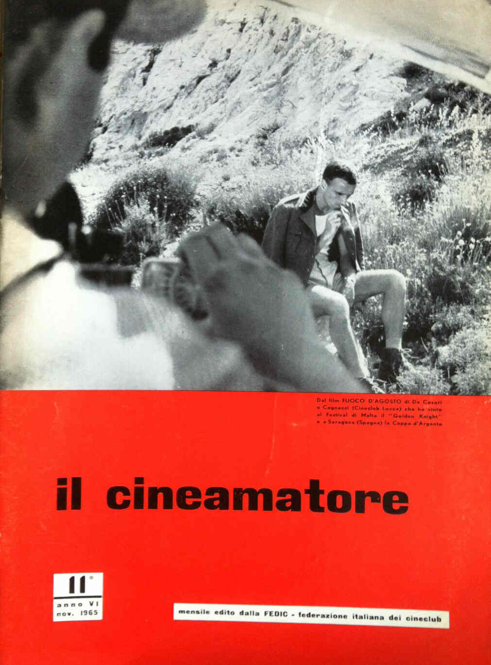 CINEAMATORE magazine side cover November 1965