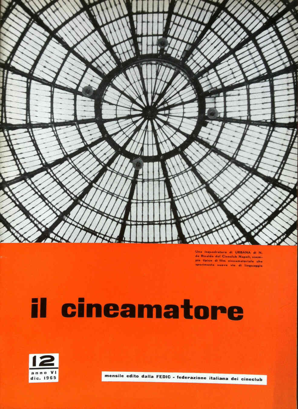 CINEAMATORE magazine side cover December 1965