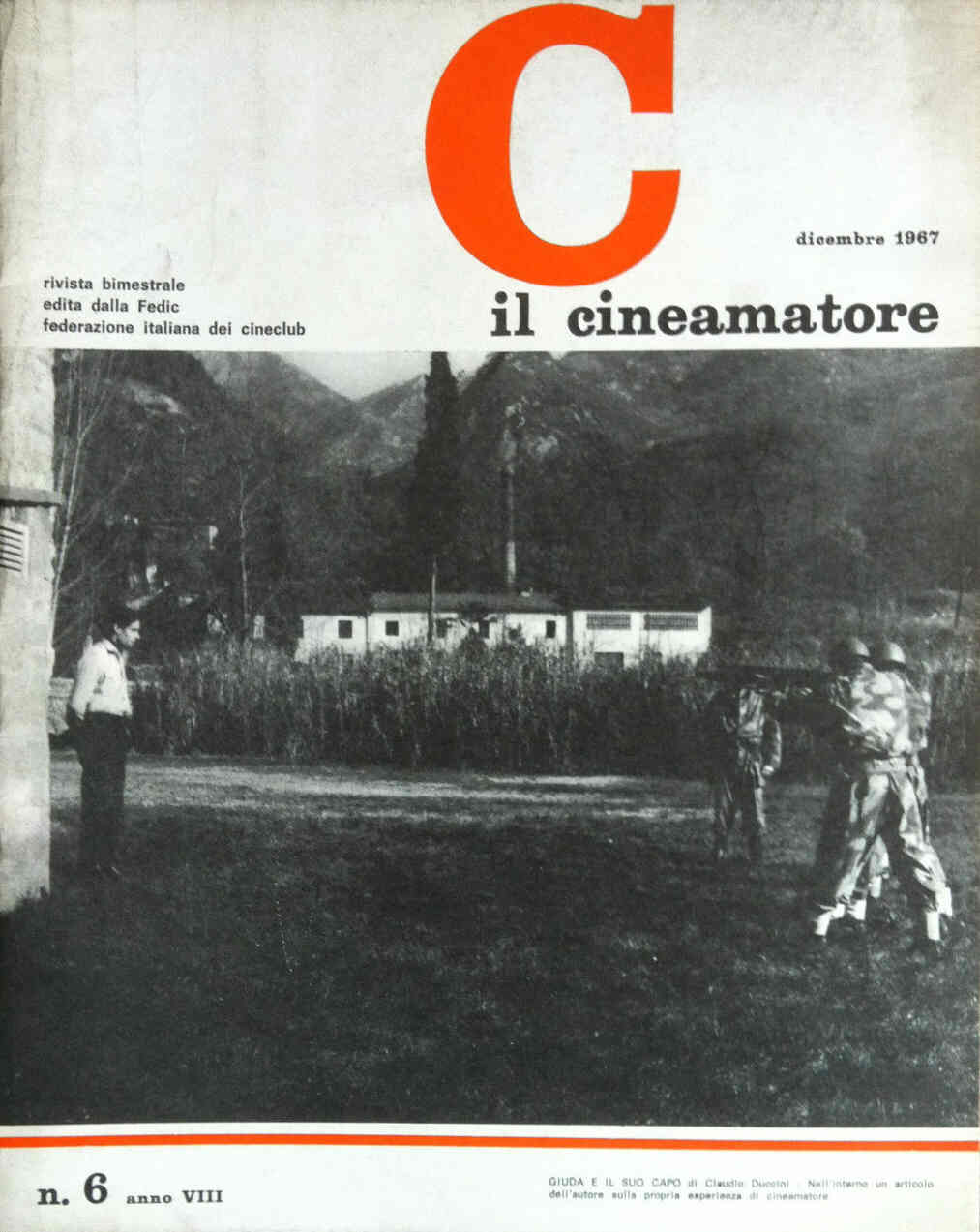 CINEAMATORE magazine side cover December 1967