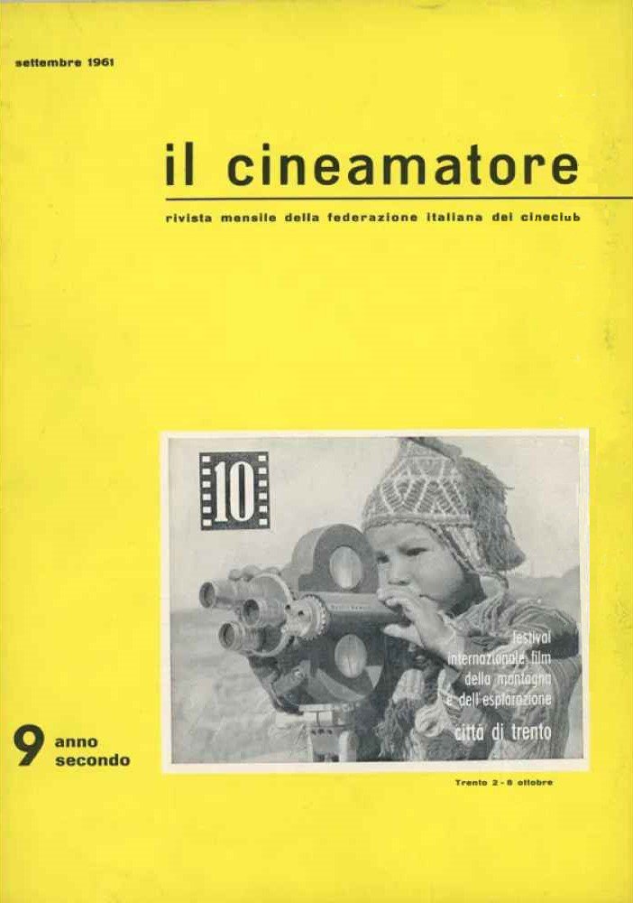 CINEAMATORE magazine side cover  September 1961