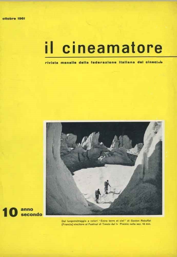 CINEAMATORE magazine side cover  November 1961