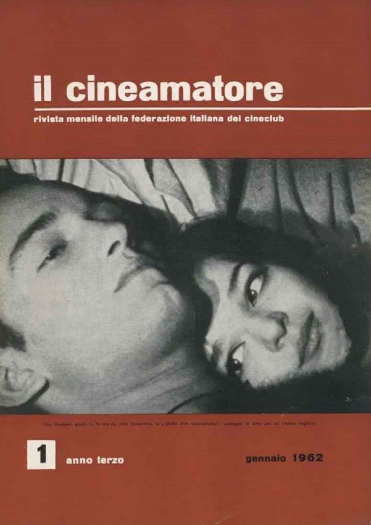 CINEAMATORE magazine side cover  January 1962