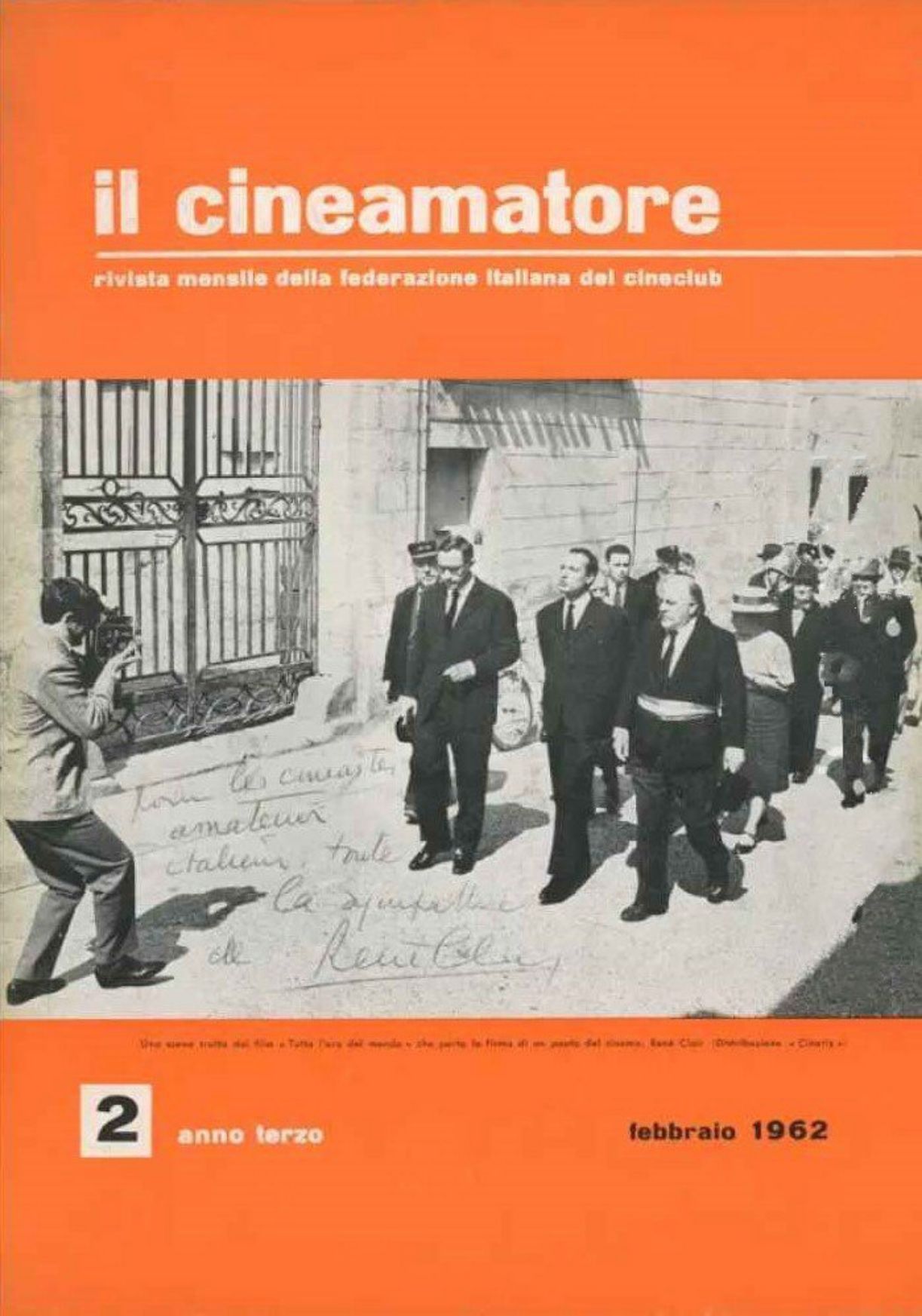 CINEAMATORE magazine side cover  February 1962