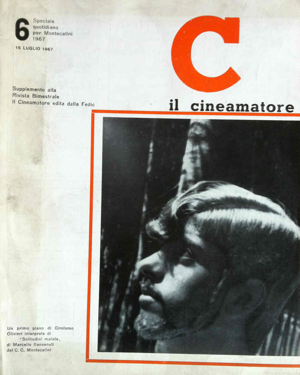 CINEAMATORE magazine side cover Issue 6 15 July 1967