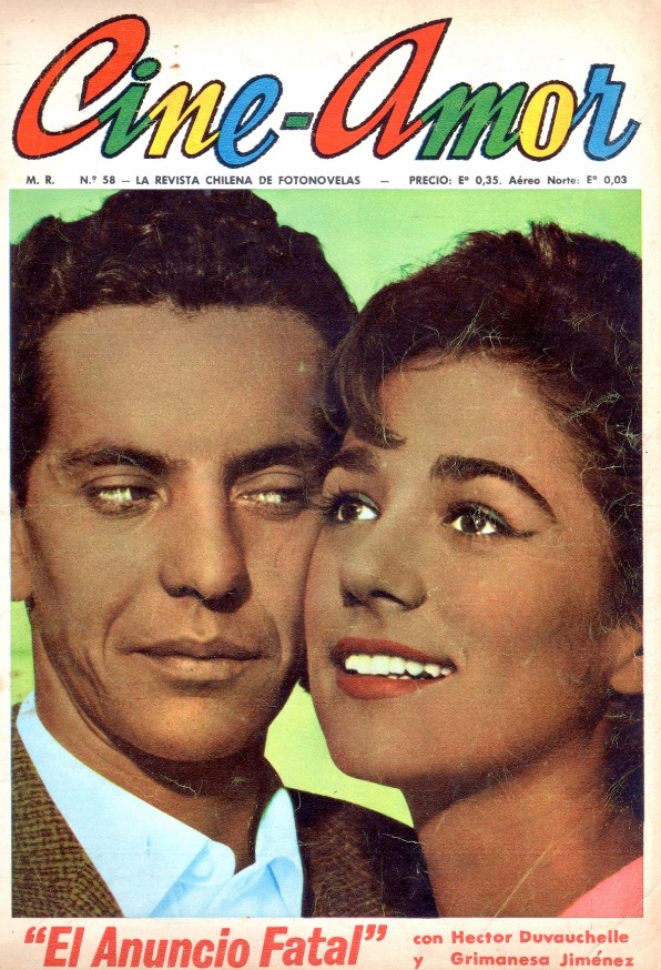 CINE AMOR magazine side cover Issue 58  July 1962