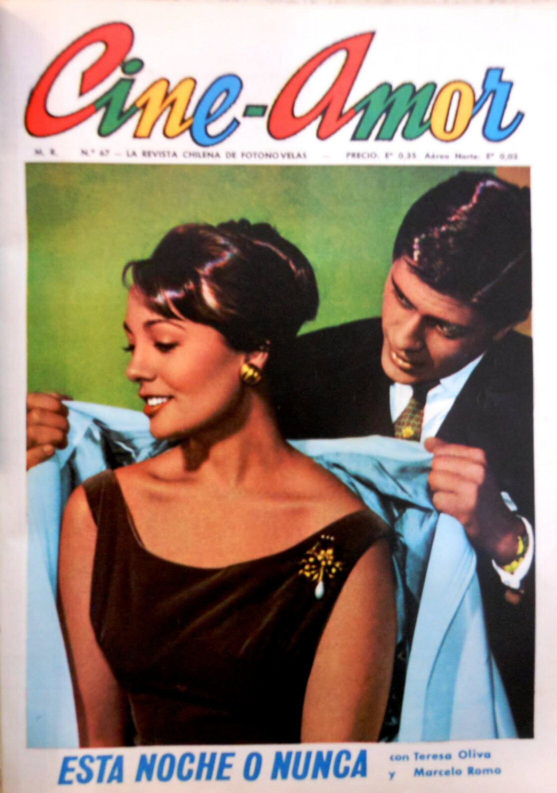 CINE AMOR magazine side cover Issue 67  September 1962
