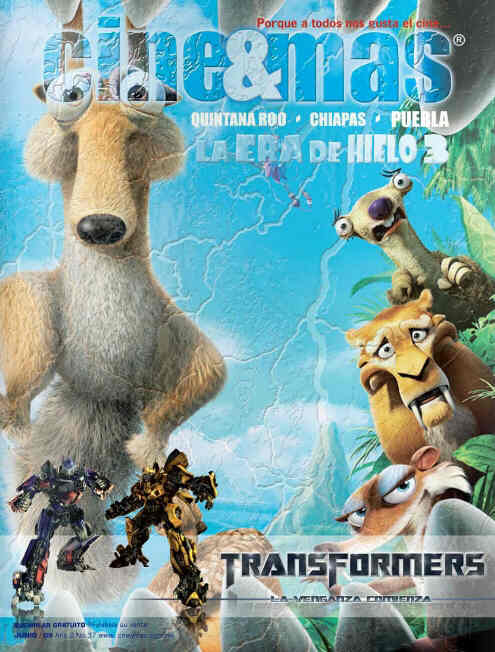 CINE Y MAS (MEXICO) magazine side cover June 2009