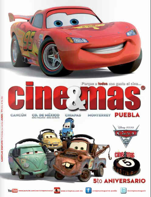 CINE Y MAS (MEXICO) magazine side cover June 2011