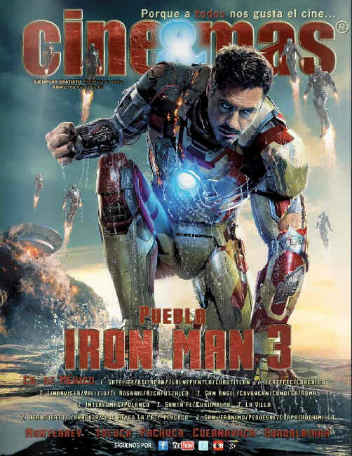 CINE Y MAS (MEXICO) magazine side cover April 2013