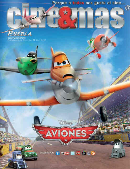 CINE Y MAS (MEXICO) magazine side cover September 2013