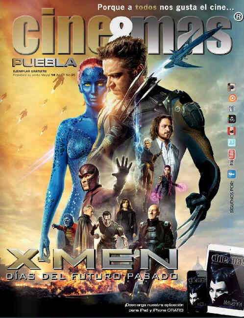 CINE Y MAS (MEXICO) magazine side cover May 2014