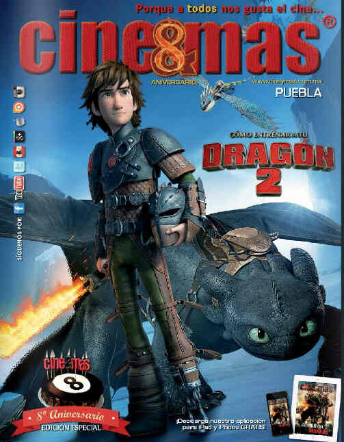 CINE Y MAS (MEXICO) magazine side cover June 2014