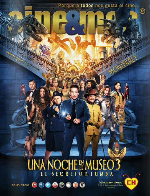 CINE Y MAS (MEXICO) magazine side cover December 2014
