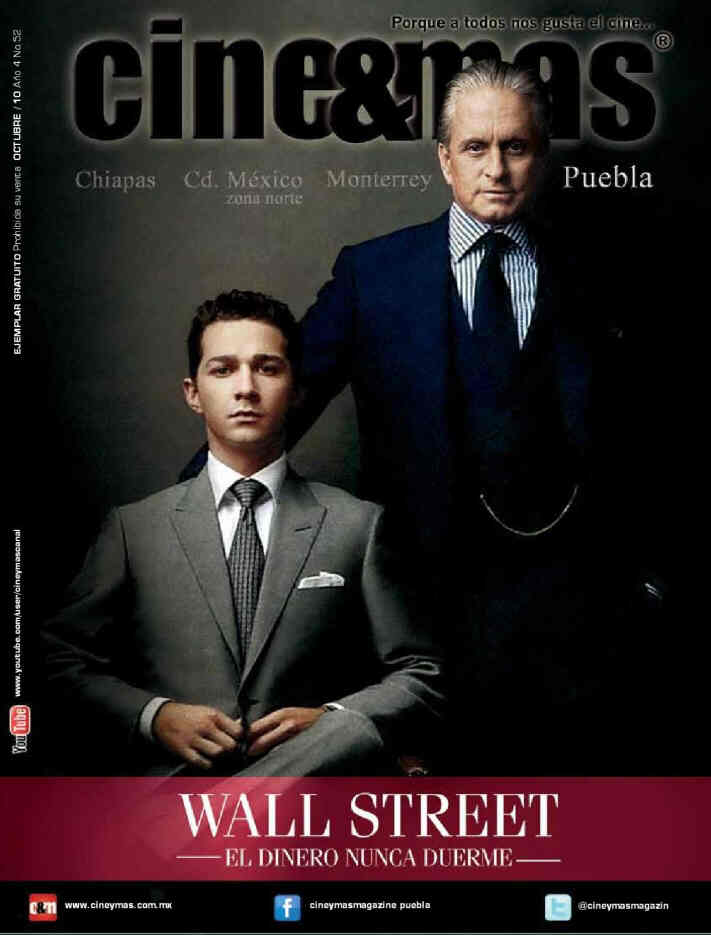 CINE Y MAS (MEXICO) magazine side cover Issue 52 October 2010