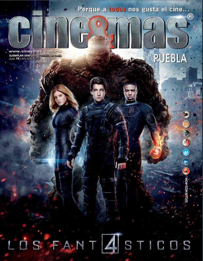 CINE Y MAS (MEXICO) magazine side cover July 2015