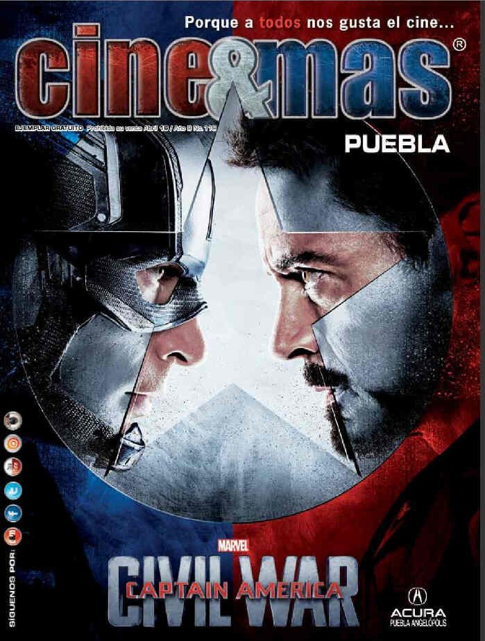 CINE Y MAS (MEXICO) magazine side cover Issue 118 April 2016