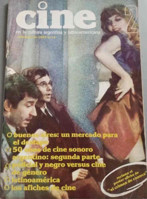 CINE ARGENTINA magazine side cover Issue 2  September 1983