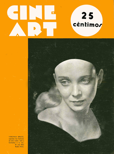 CINE ART magazine side cover Issue 43  1934