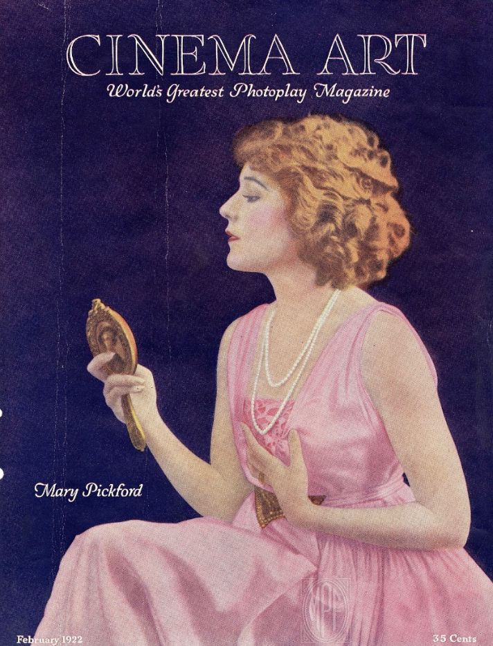 CINEMA ART magazine side cover  February 1922