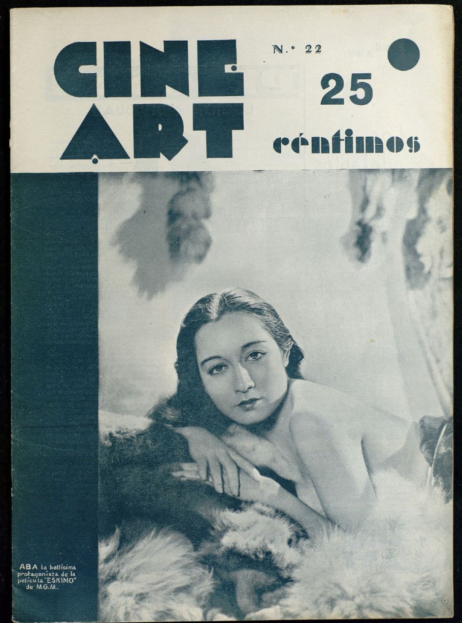 CINE ART magazine side cover Issue 22 14 March 1934