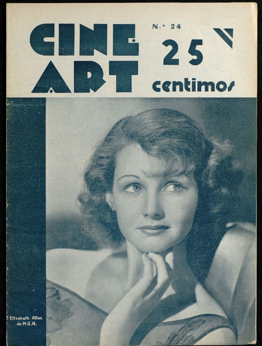CINE ART magazine side cover Issue 24 28 March 1934