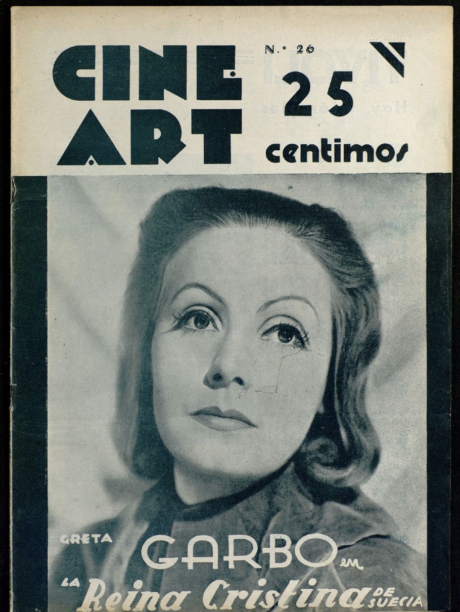 CINE ART magazine side cover Issue 26 11 April 1934