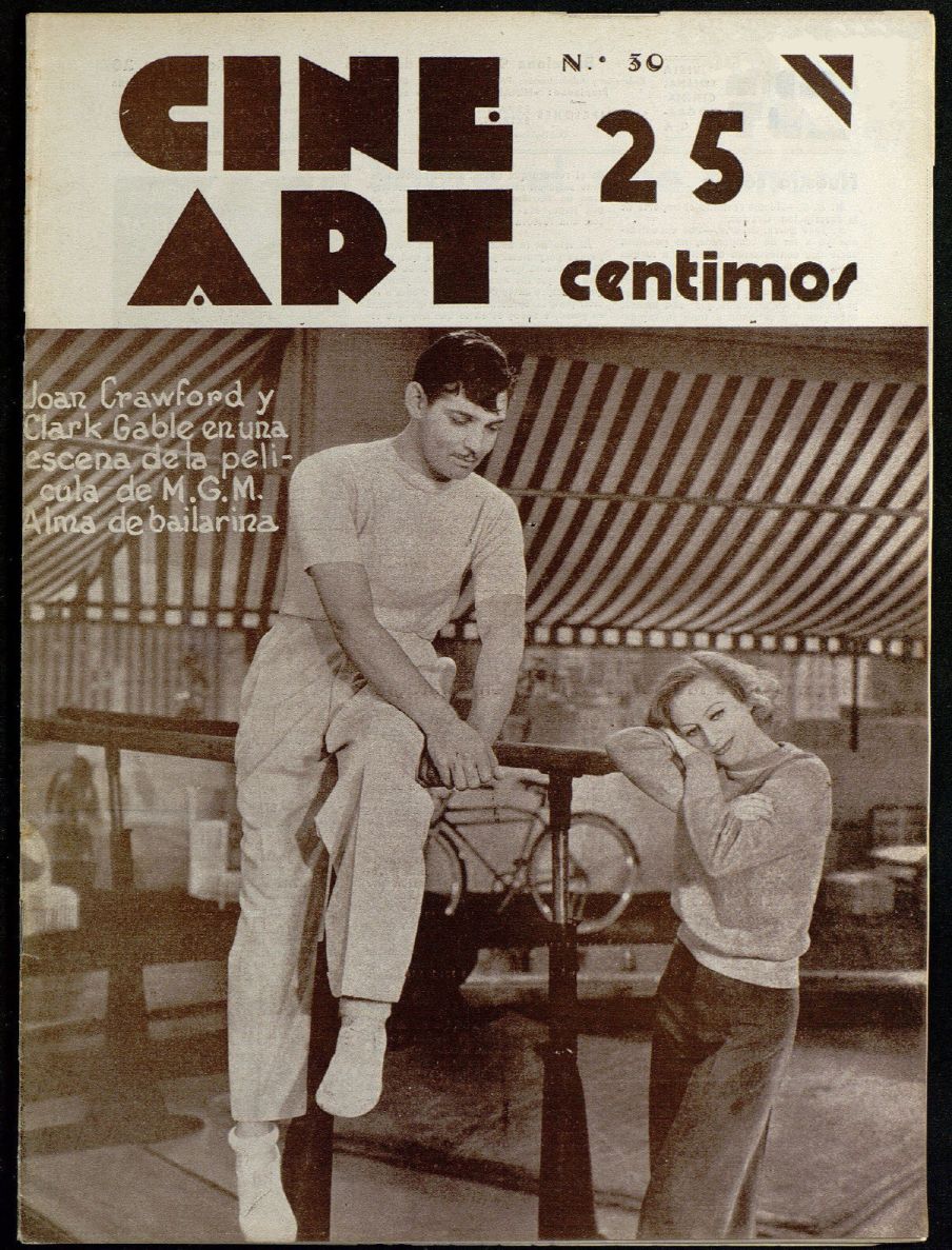 CINE ART magazine side cover Issue 30 9 May 1934