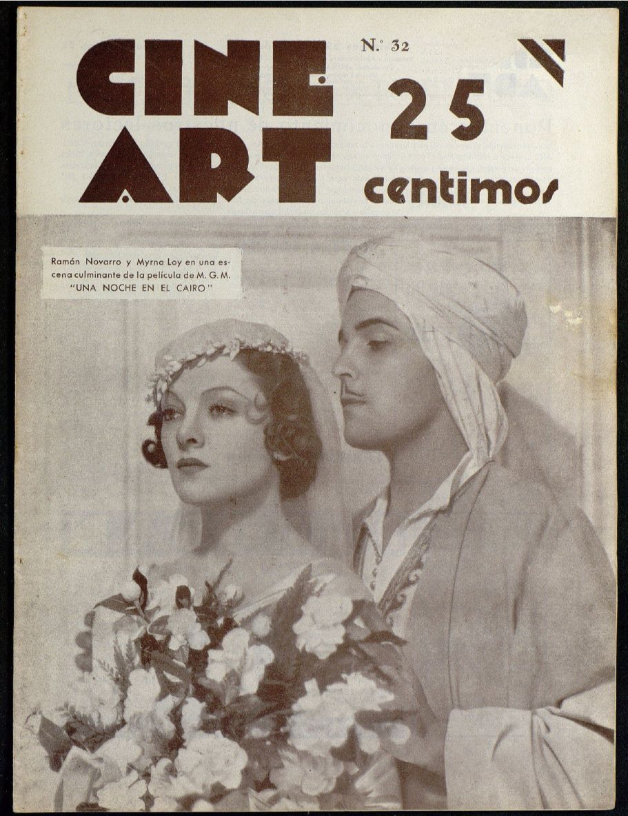 CINE ART magazine side cover Issue 32 23 May 1934