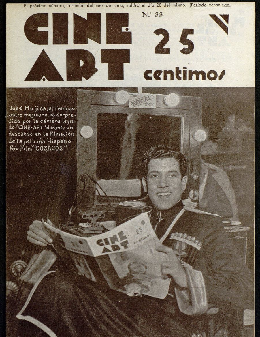 CINE ART magazine side cover Issue 33 30 May 1934