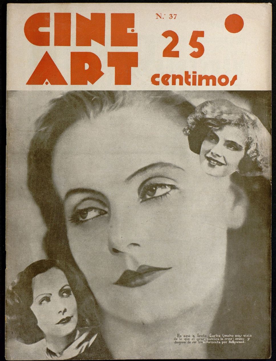 CINE ART magazine side cover Issue 37 19 September 1934