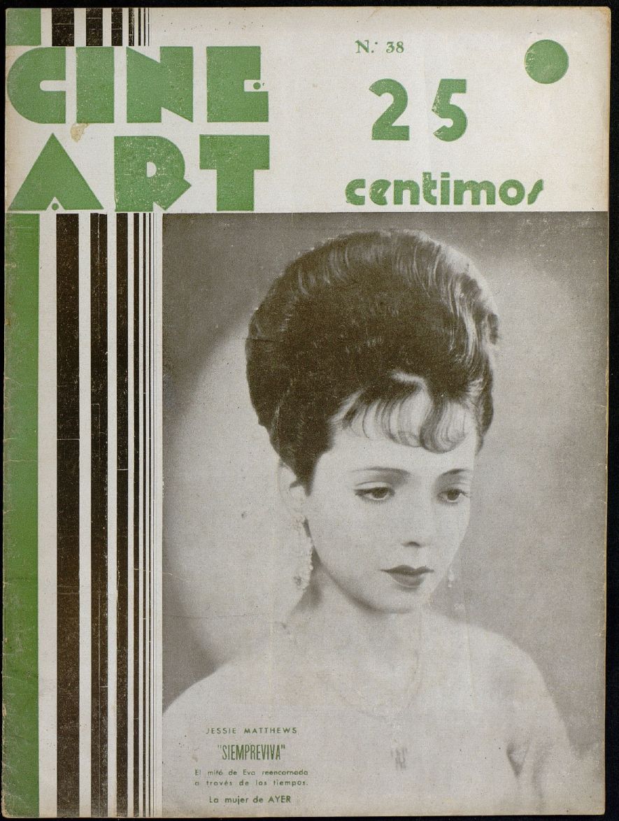 CINE ART magazine side cover Issue 38 26 September 1934