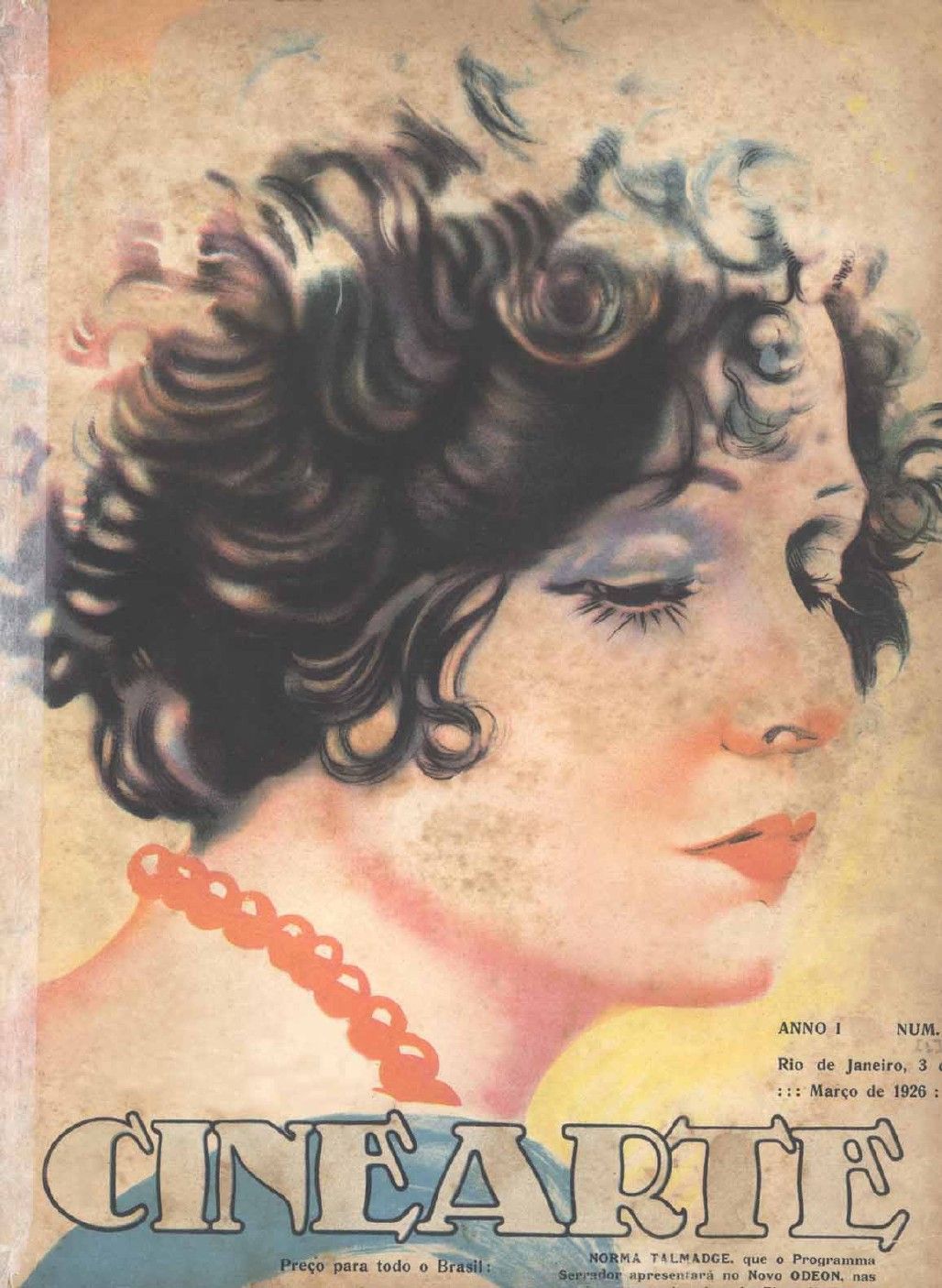 CINEARTE magazine side cover Issue 1 3 March 1926