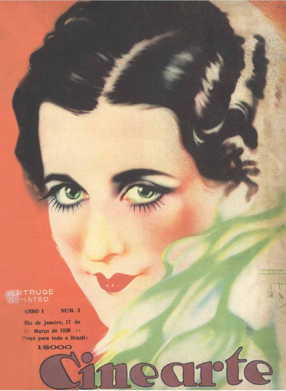 CINEARTE magazine side cover Issue 3 17 March 1926