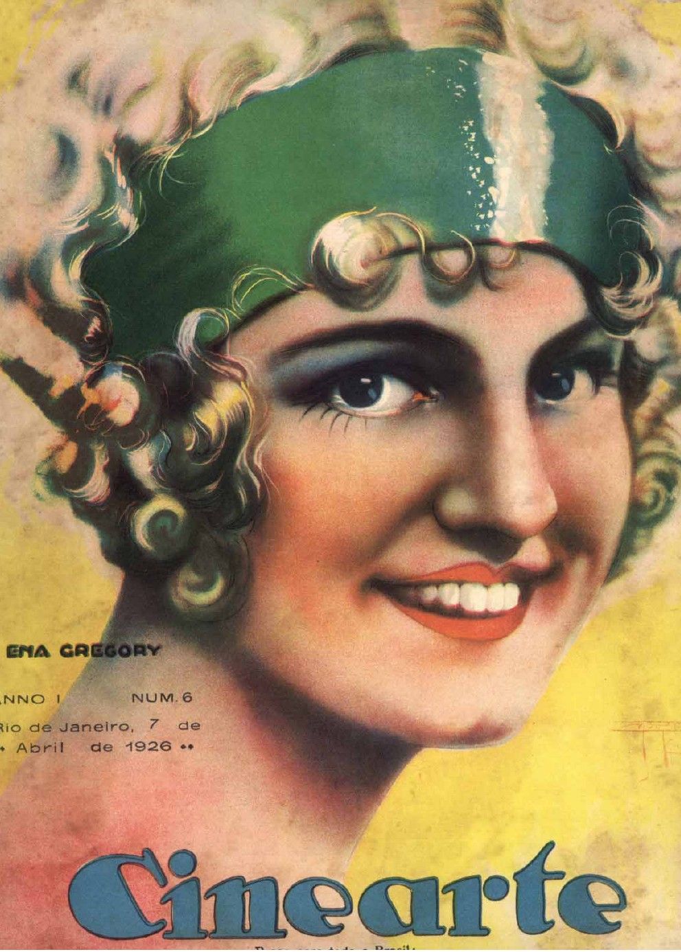 CINEARTE magazine side cover Issue 6 7 April 1926