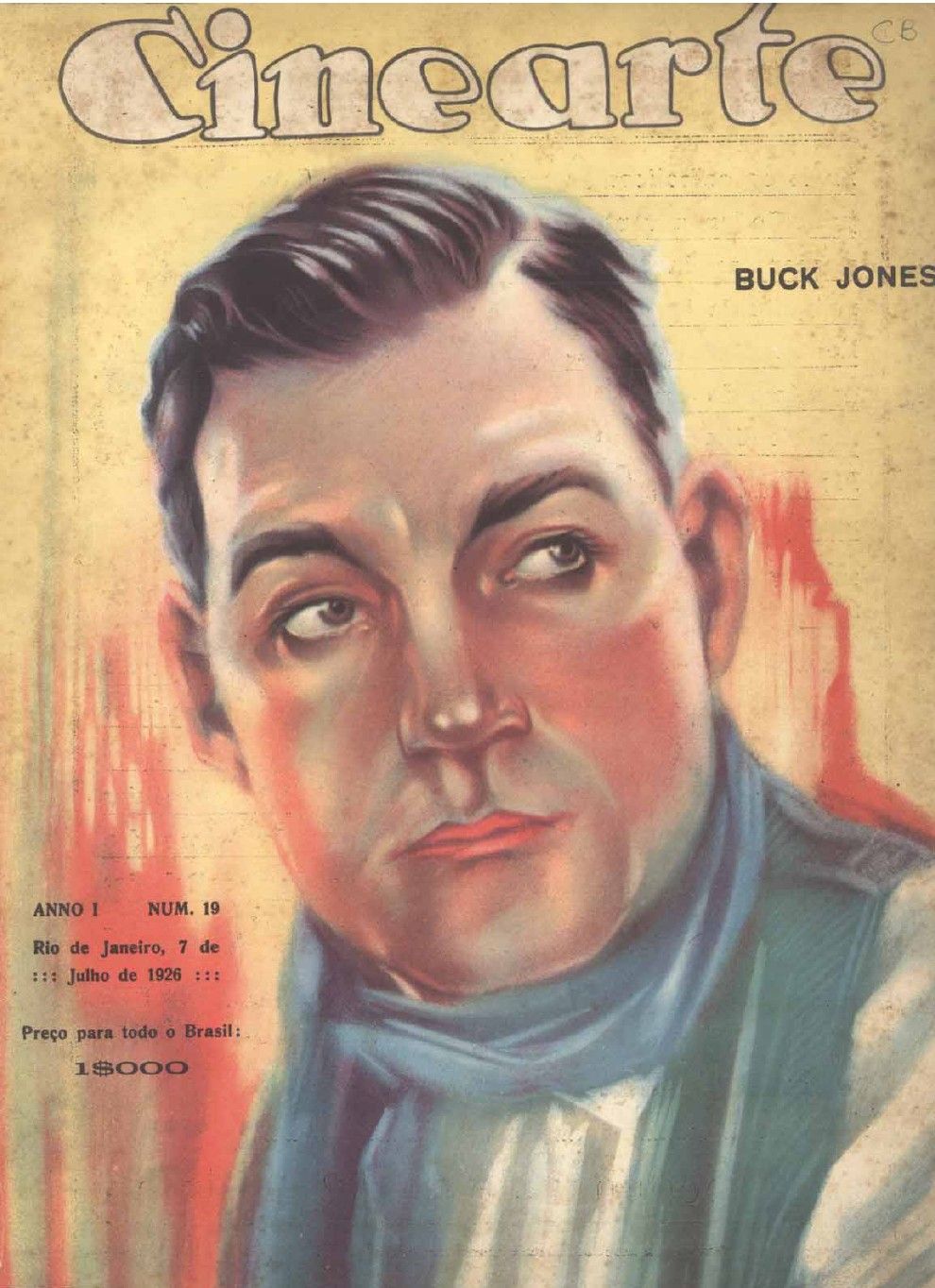CINEARTE magazine side cover Issue 19 7 July 1926