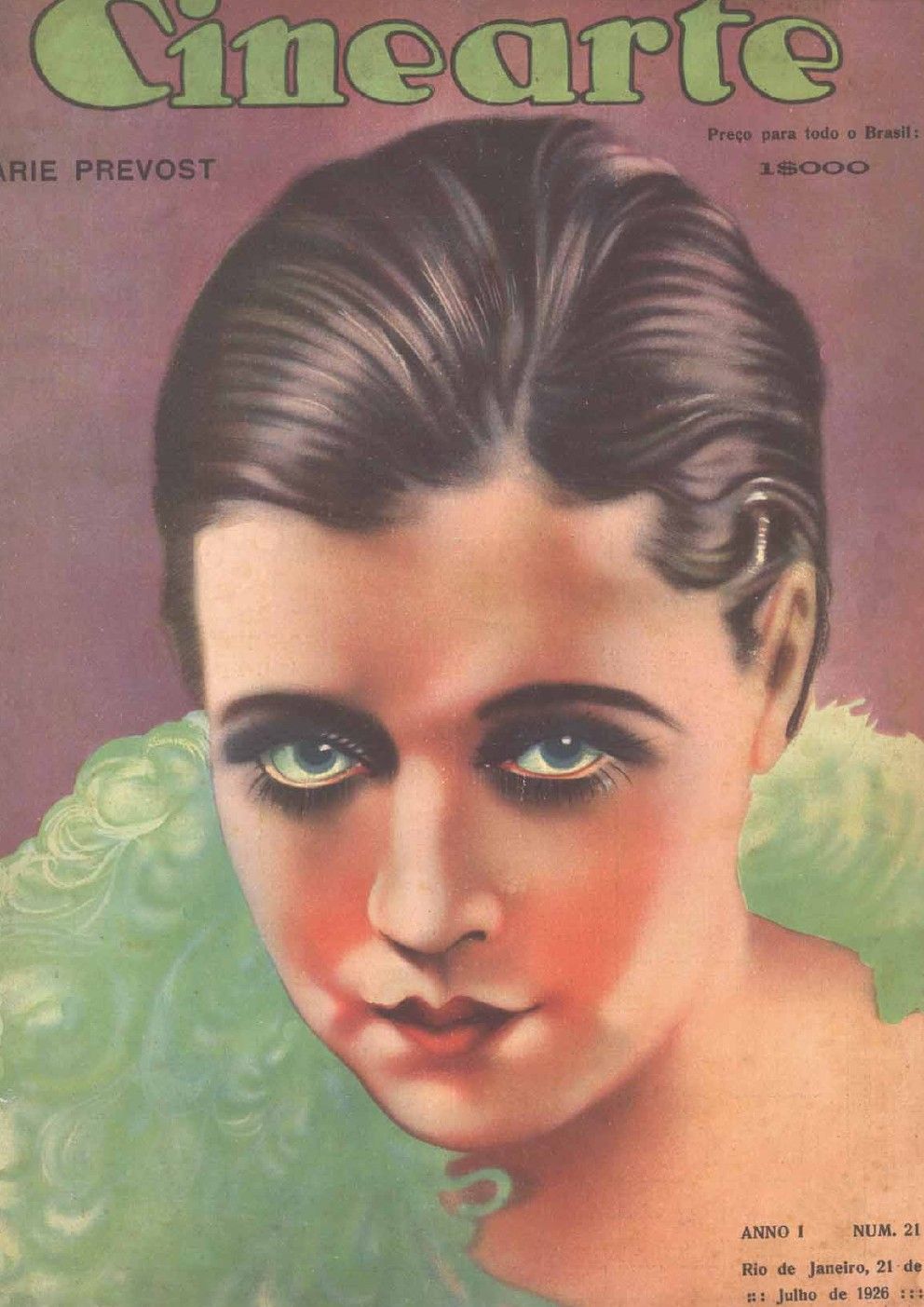 CINEARTE magazine side cover Issue 21 22 July 1926