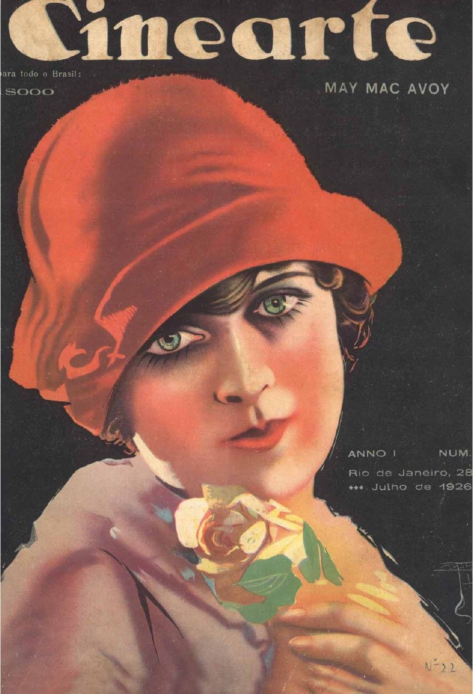 CINEARTE magazine side cover Issue 22 28 July 1926