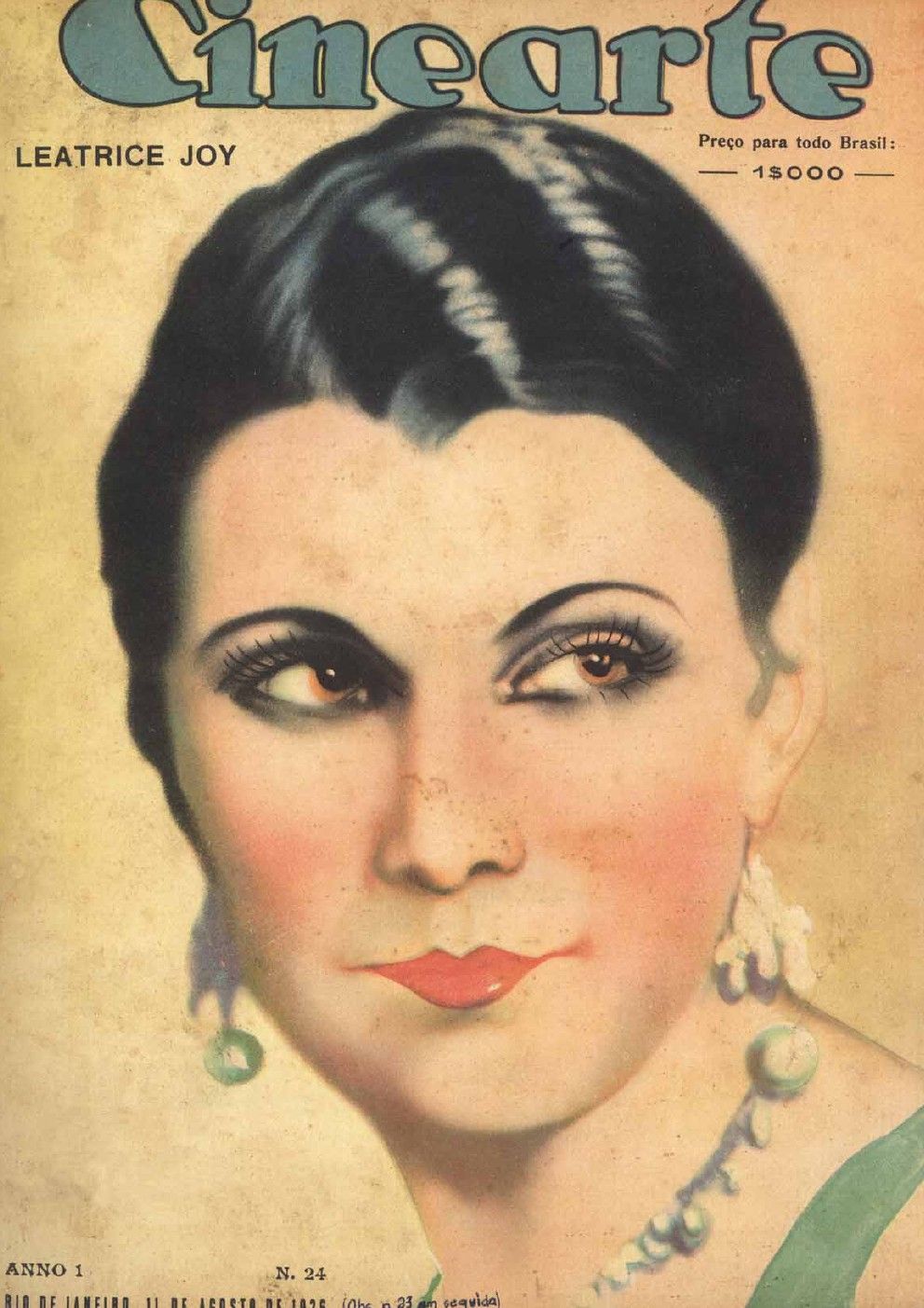 CINEARTE magazine side cover Issue 24 11 August 1926