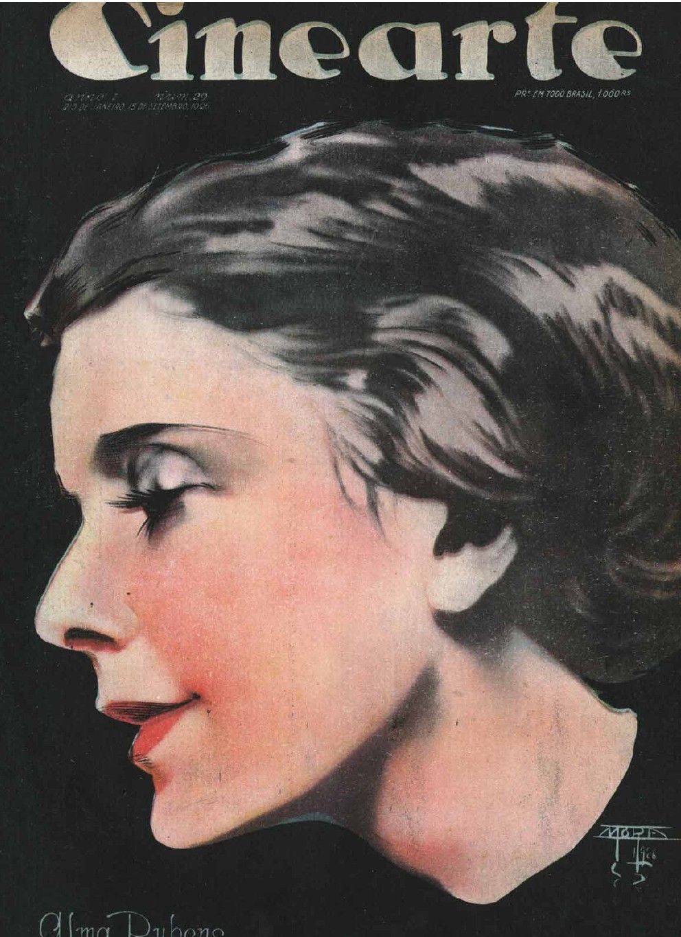 CINEARTE magazine side cover Issue 29 15 September 1926