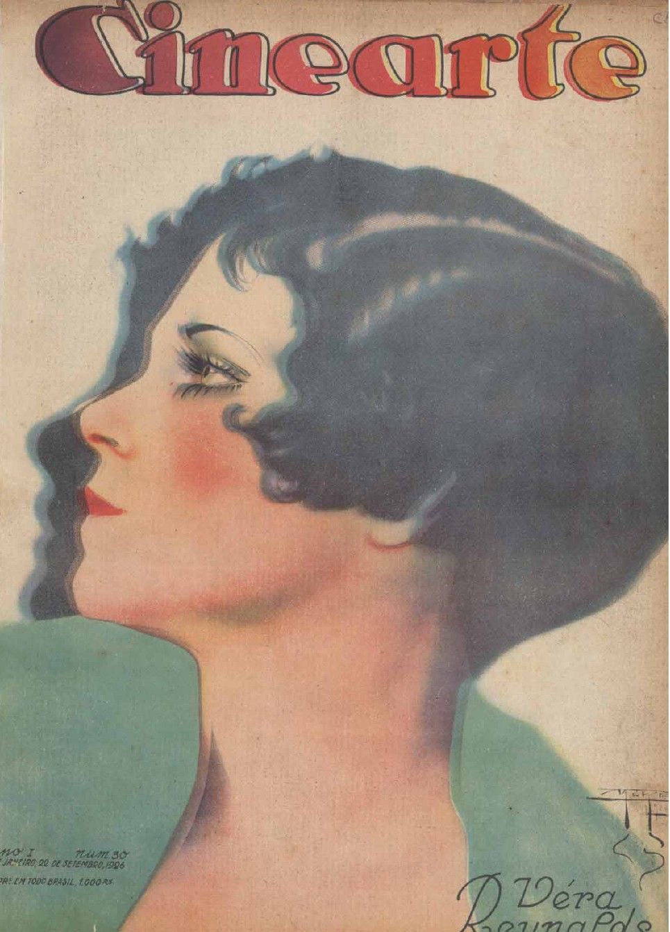 CINEARTE magazine side cover Issue 30 22 September 1926