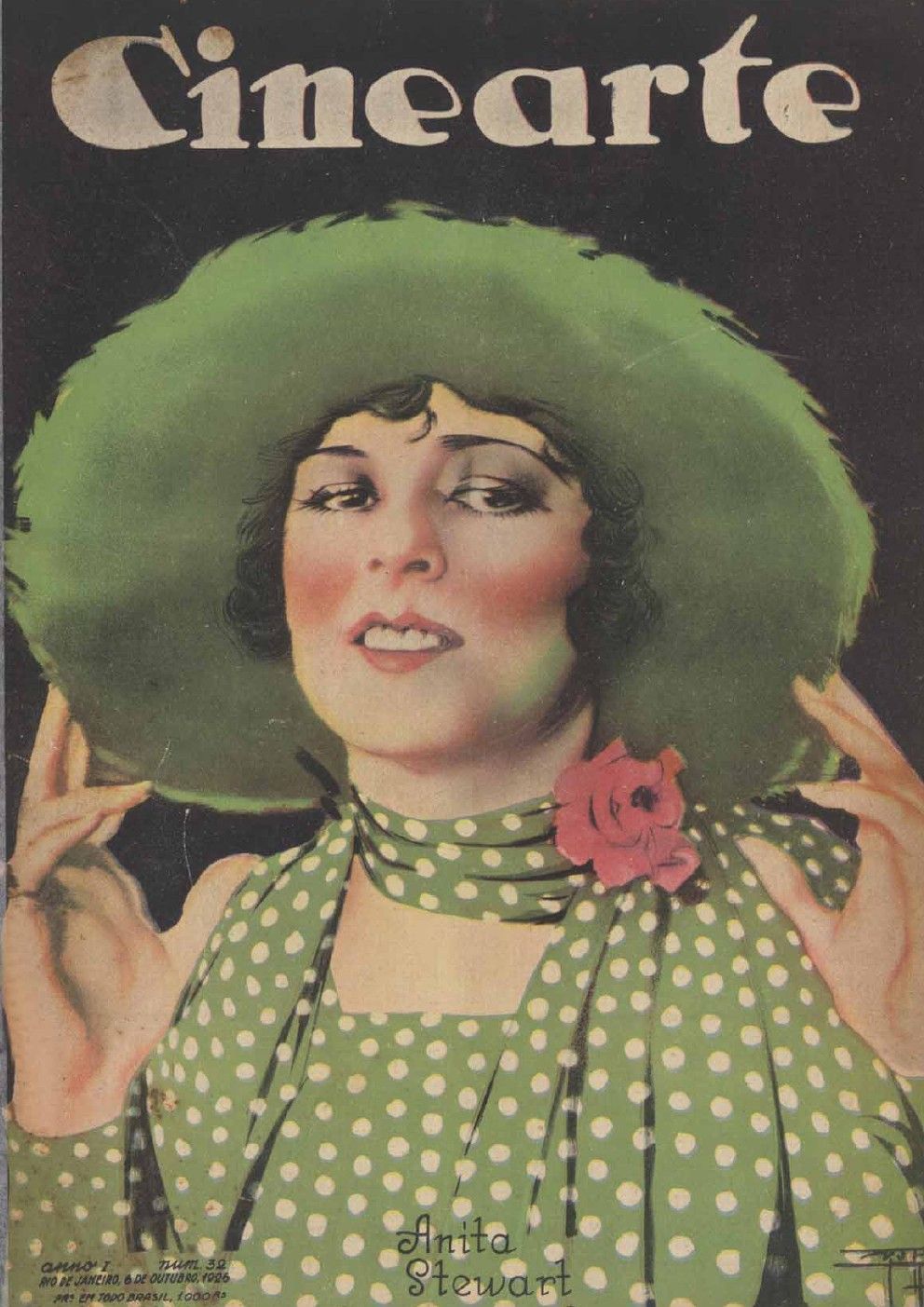 CINEARTE magazine side cover Issue 32 6 October 1926
