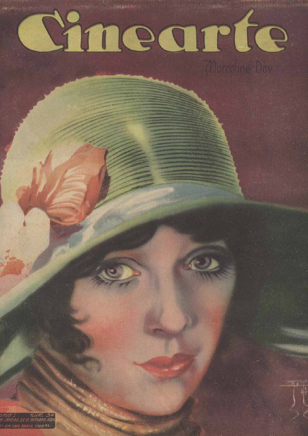 CINEARTE magazine side cover Issue 34 20 October 1926