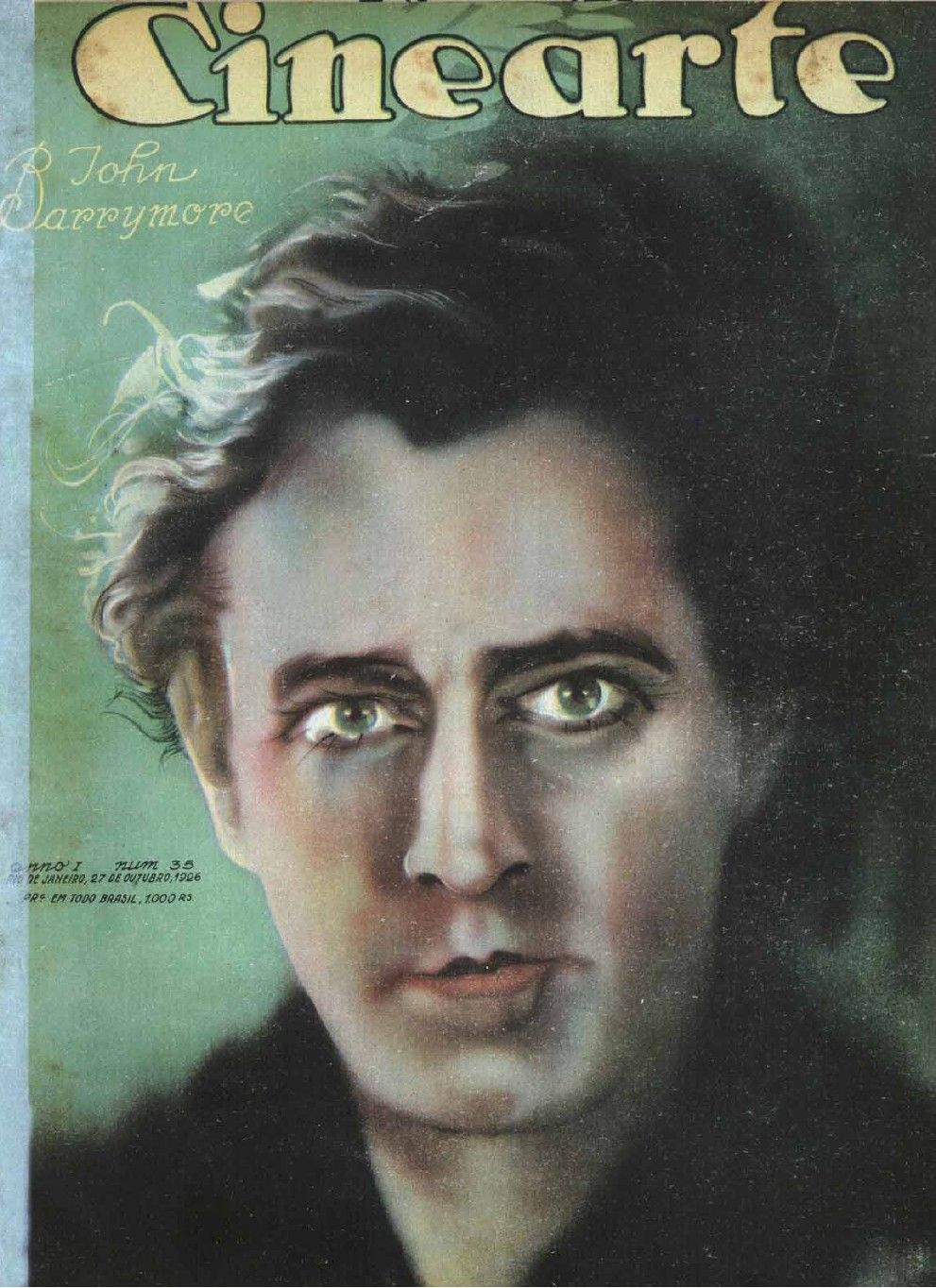 CINEARTE magazine side cover Issue 35 27 October 1926