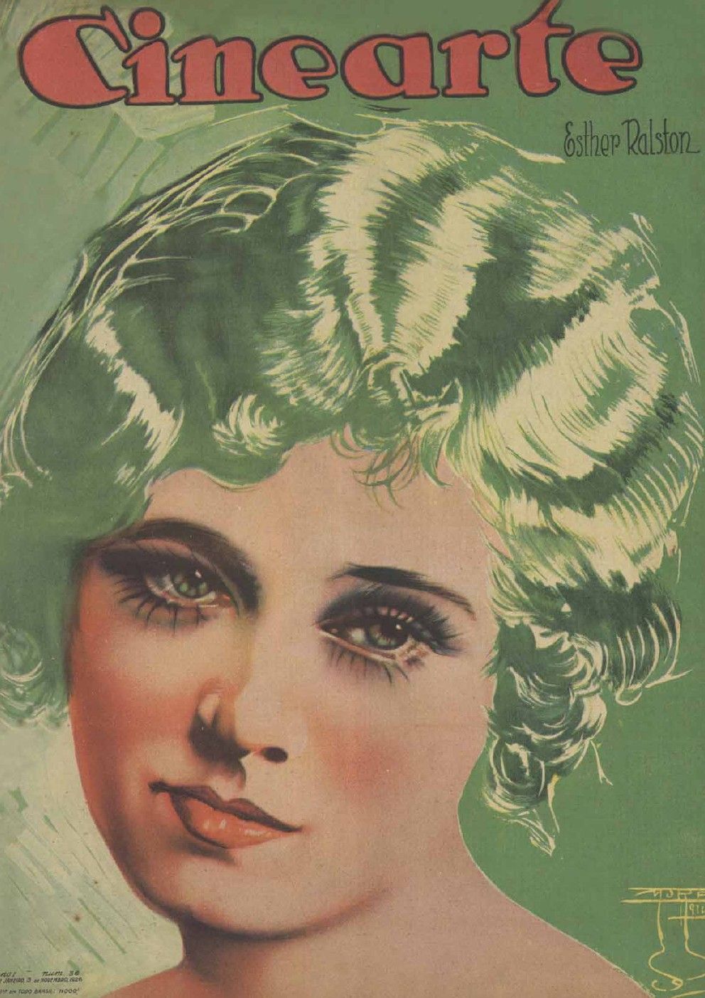 CINEARTE magazine side cover Issue 36 3 November 1926