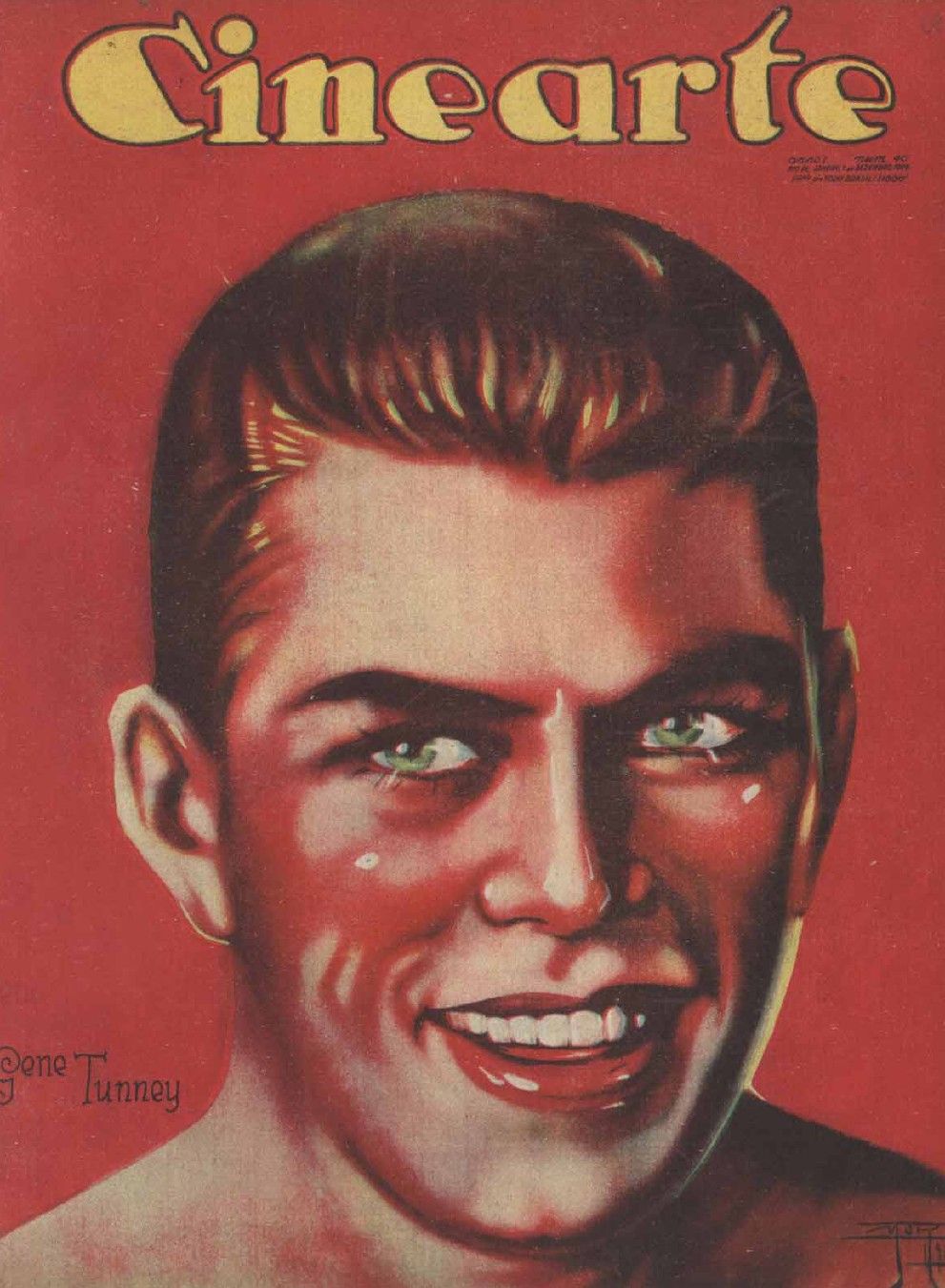 CINEARTE magazine side cover Issue 40 1 December 1926