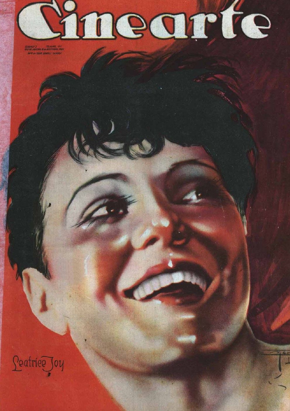 CINEARTE magazine side cover Issue 41 8 December 1926