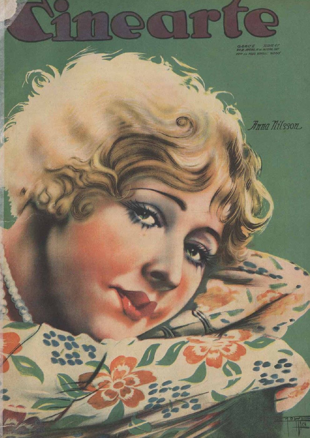 CINEARTE magazine side cover Issue 47 19 January 1927